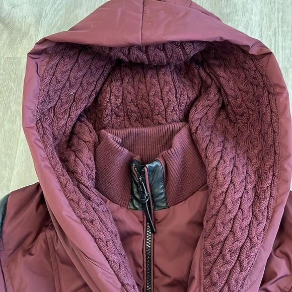 Rudsak Atelier Noir Winter Down Jacket Coat Leather *READ* - Women’s Large - Picture 10 of 16